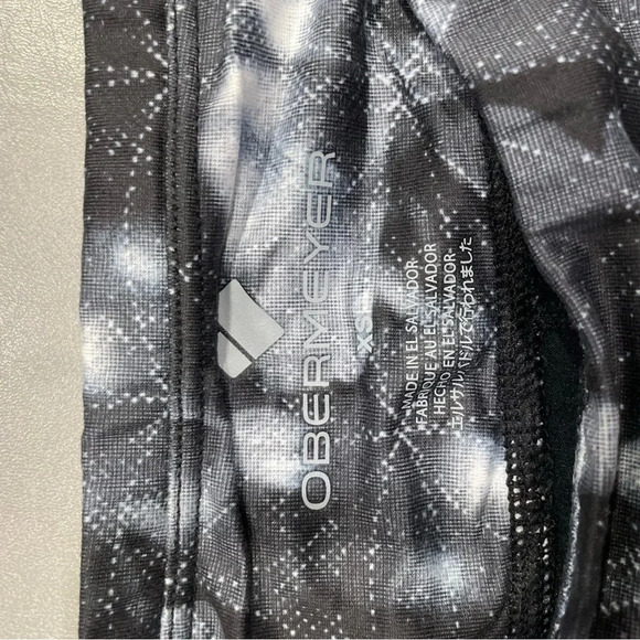 NWT Obermeyer XS Anni Sport Tights XS 75wt Baselayer Black Pattern Leggings - Picture 5 of 8